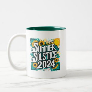 Sommersolstice 2024 zweifarbige tasse