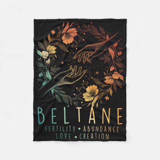 Sommersolstice Beltane Fertilität Abunda Fleecedecke (Vorderseite)