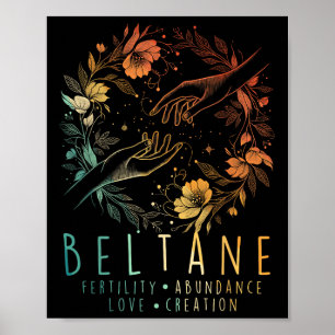 Sommersolstice Beltane Fertilität Abunda Poster