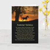 Sommersolstice Mitte Sommer Eve Oak Trester Karte (Gelbe Blume)