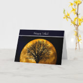 Sommersolstice Segnungen mit Baum und Mond Karte (Gelbe Blume)