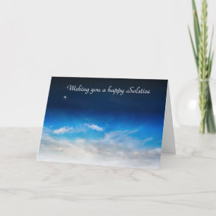 Sommersolstice Segnungen mit blauem Himmel und Mon Karte