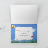 Sommersolstikeln im Gras Karte (Innenseite)