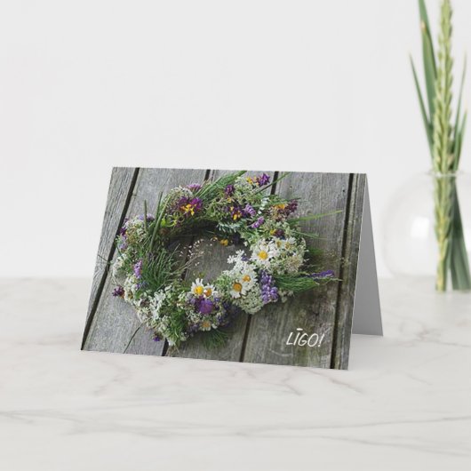 Sommersolstikkarte Karte (Vorderseite)