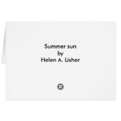 Sommersonne (Rückseite Horizontal)