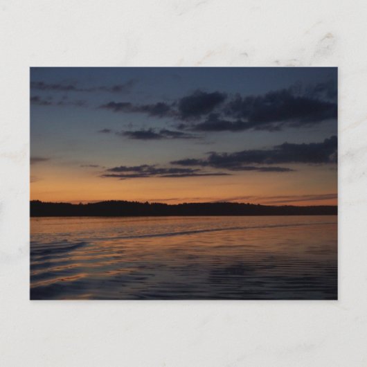 Sommersonne am See in Nordwisconsin Postkarte (Vorderseite)