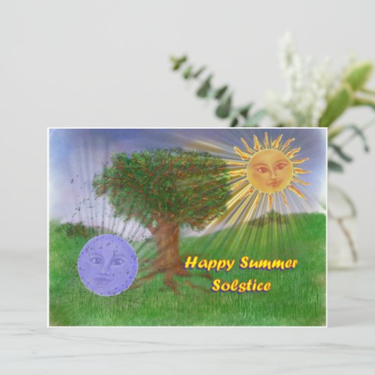 Sommersonne Einladung (Stehend Vorderseite)