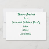 Sommersonne Einladung (Rückseite)