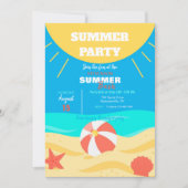 Sommersonne Einladung (Vorderseite)