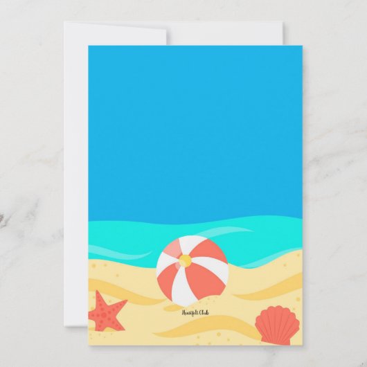 Sommersonne Einladung (Rückseite)