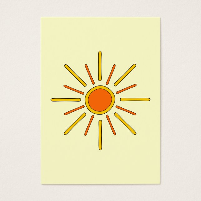 Sommersonne. Gelb und orange. (Vorderseite)