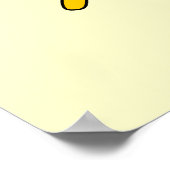 Sommersonne. Gelb und orange. Poster (Ecke)