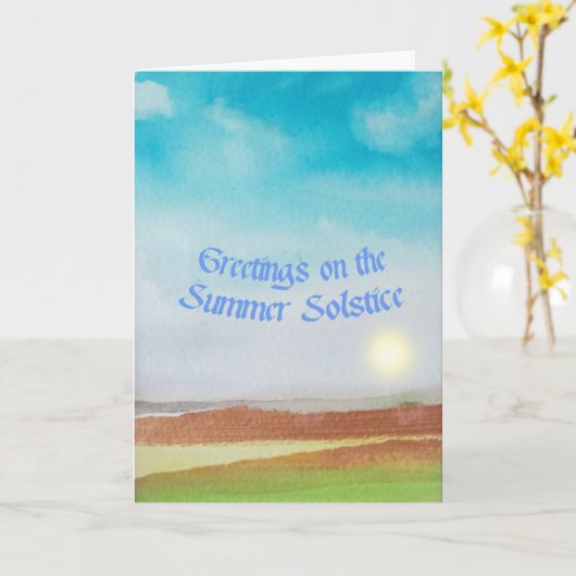 Sommersonne Karte (Gelbe Blume)