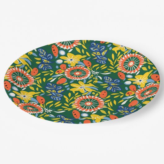 Sommersonne Pappteller (Schrägansicht)