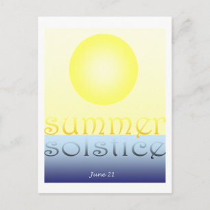 Sommersonne Postkarte