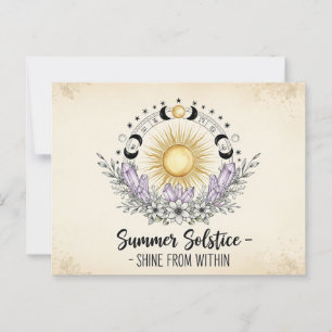 Sommersonne Postkarte