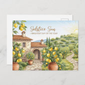 Sommersonne Postkarte (Vorne/Hinten)