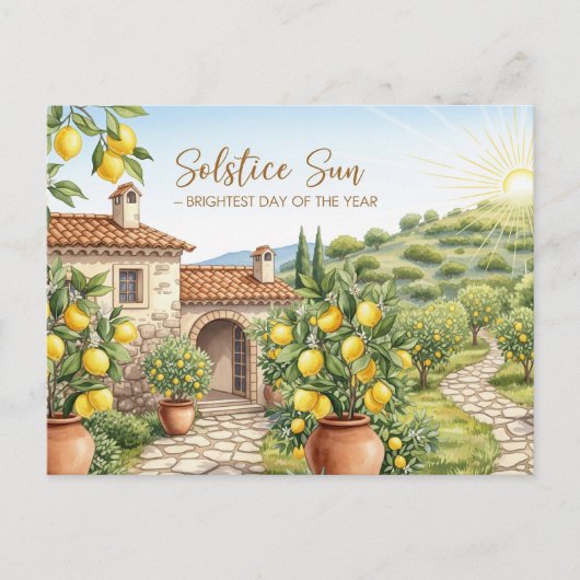 Sommersonne Postkarte (Vorderseite)