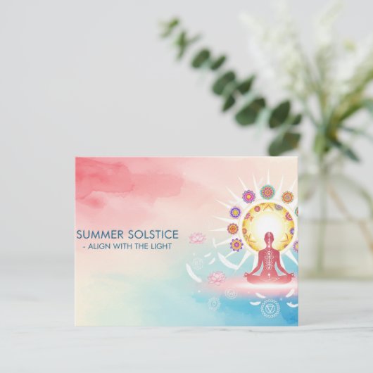 Sommersonne Postkarte (Stehend Vorderseite)