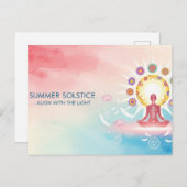 Sommersonne Postkarte (Vorne/Hinten)