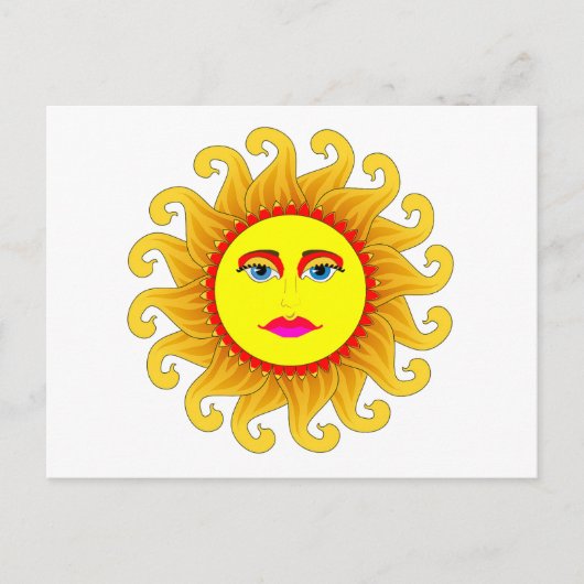 Sommersonne Postkarte (Vorderseite)