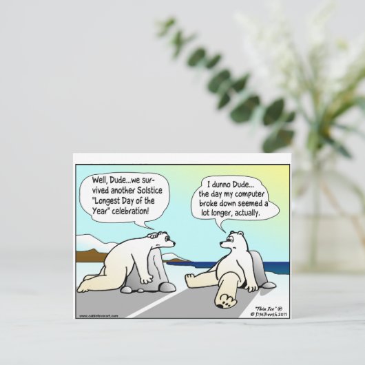 Sommersonne Postkarte (Stehend Vorderseite)