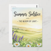 Sommersonne Postkarte (Vorne/Hinten)