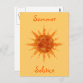 Sommersonne Postkarte (Vorne/Hinten)