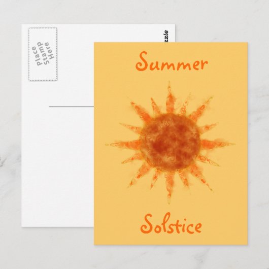 Sommersonne Postkarte (Vorne/Hinten)