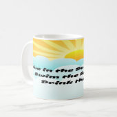 Sommersonne und Surfen Kaffeetasse (Vorderseite Links)