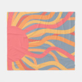 Sommersonnenaufgang Fleecedecke (Vorderseite (Horizontal))