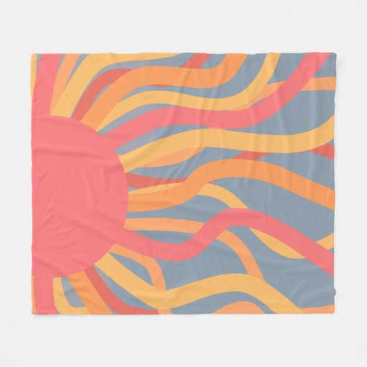 Sommersonnenaufgang Fleecedecke (Vorderseite (Horizontal))