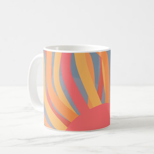 Sommersonnenaufgang Kaffeetasse (Vorderseite Links)