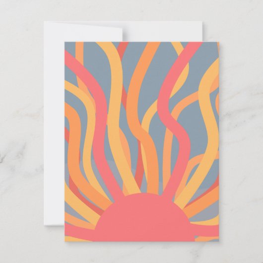 Sommersonnenaufgang Mitteilungskarte (Vorderseite)