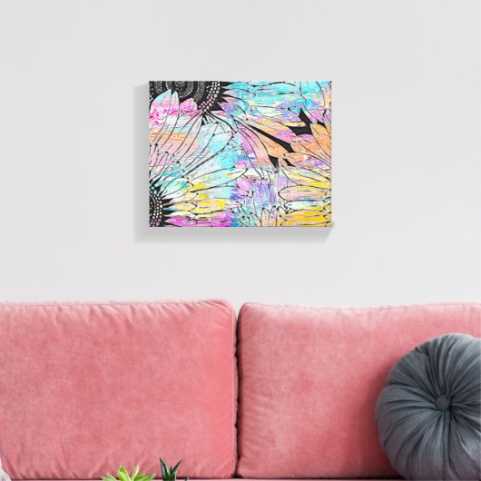 Sommersonnenblume 10" x 8" leinwanddruck (Insitu (Wohnzimmer))