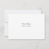 Sommersonnenblume Blütenblüte RSVP Karte (Rückseite)