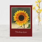 Sommersonnenblume Faltkarte Karte (Gelbe Blume)