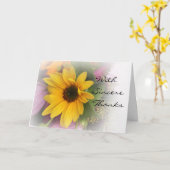 Sommersonnenblume Faltkarte Karte (Gelbe Blume)