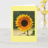Sommersonnenblume geklappte leere Grußkarte Karte (Gelbe Blume)