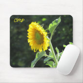 Sommersonnenblume mit Ihren Initialen Mousepad (Mit Mouse)