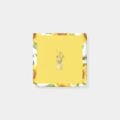 Sommersonnenblume Post-it Klebezettel (Vorderseite)