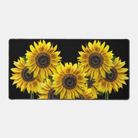 Sommersonnenblumen Desk Mat Schreibtischunterlage (Vorderseite)