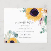 Sommersonnenblumen Eukalyptus Grüne Hochzeit (Vorderseite)