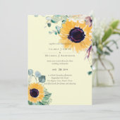 Sommersonnenblumen Eukalyptus Grüne Hochzeit (Stehend Vorderseite)