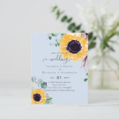 Sommersonnenblumen Eukalyptus Grüne Hochzeit (Stehend Vorderseite)