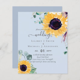 Sommersonnenblumen Eukalyptus Grüne Hochzeit