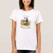 Sommersonnenblumen Lavendel Forest Nature Name T-Shirt (Vorderseite)