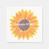 Sommersonnenblumen Serviette (Vorderseite)