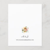 Sommersonnenblumenhochzeit Flyer (Hinten)