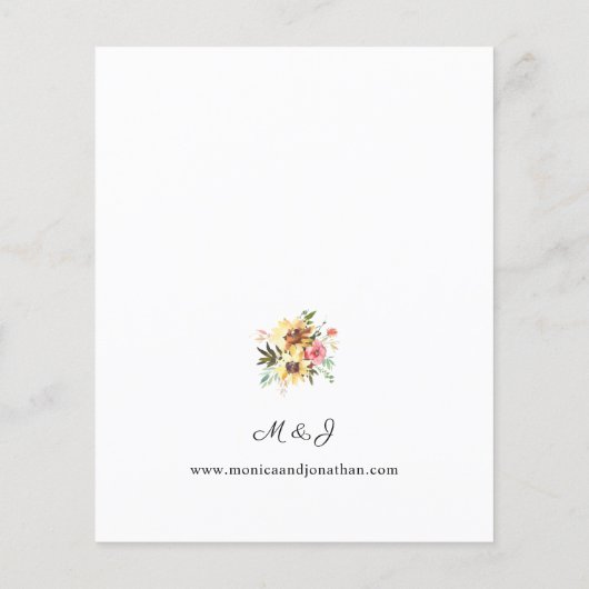 Sommersonnenblütenhochzeit 2 (Rückseite)